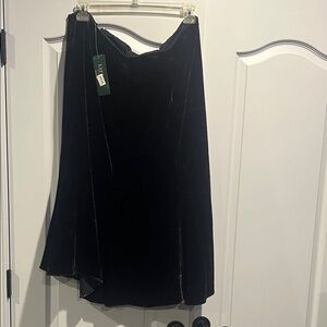 Lauren Ralph Lauren Black Asymmetrical Skirt